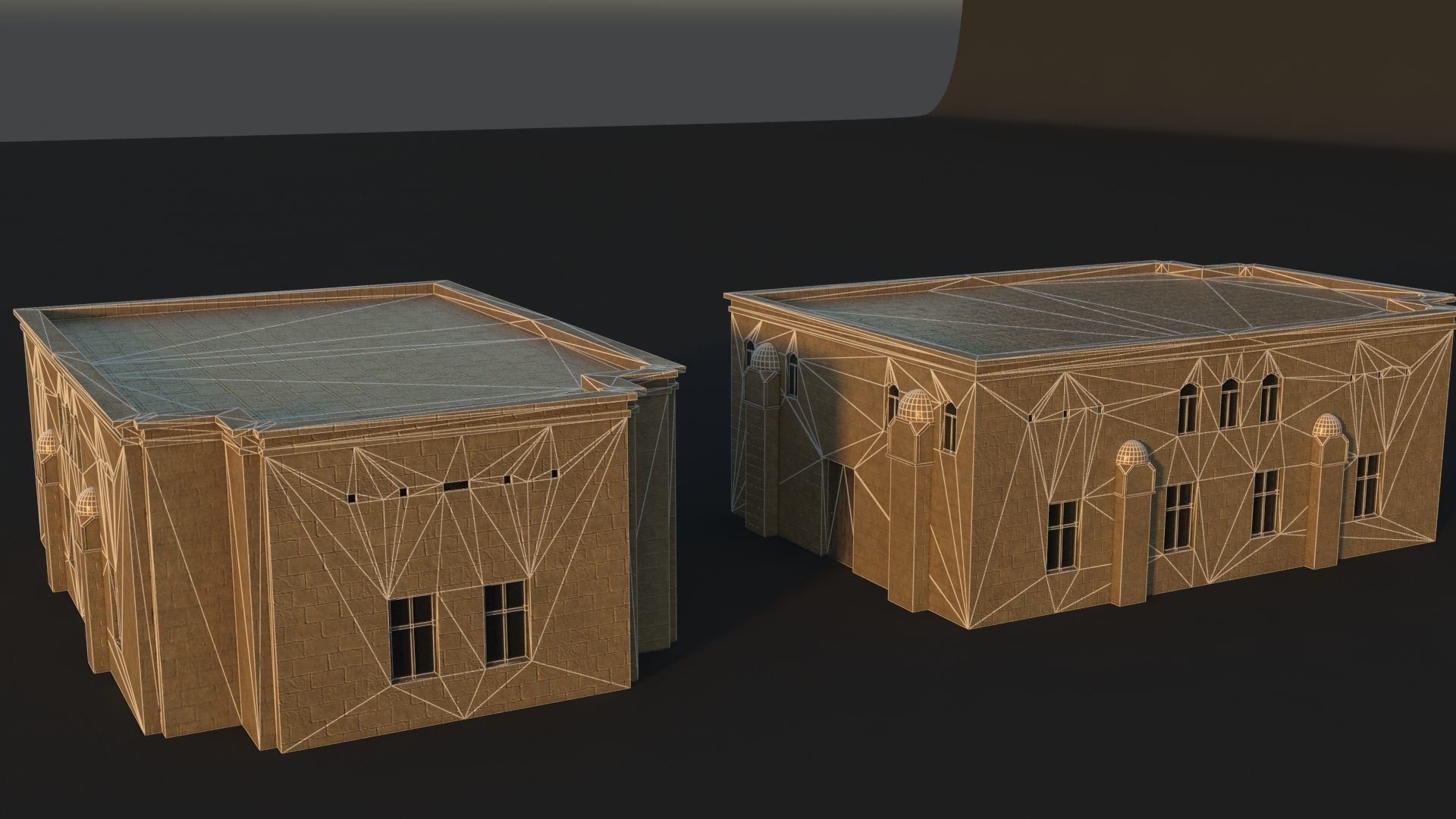 36 Mardin Old Houses Set Buildings 3D model Low-poly 3D model_41