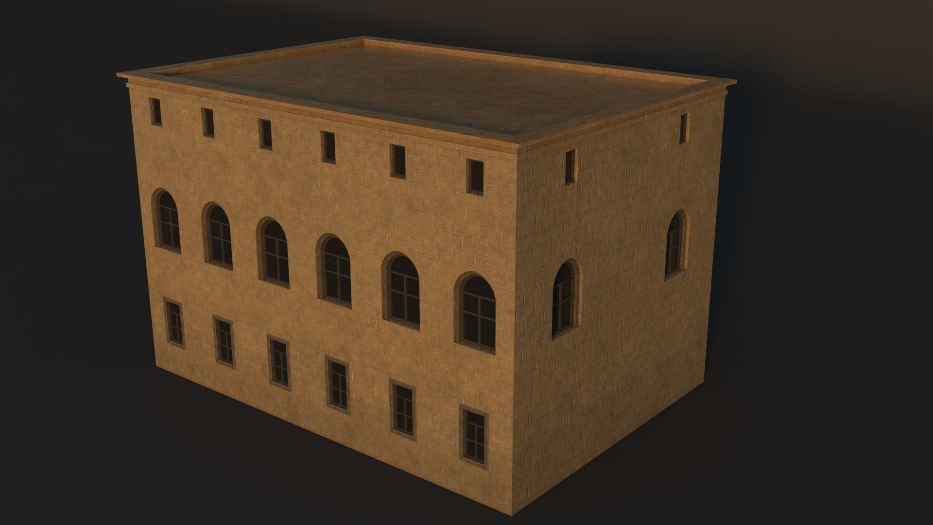 36 Mardin Old Houses Set Buildings 3D model Low-poly 3D model_10