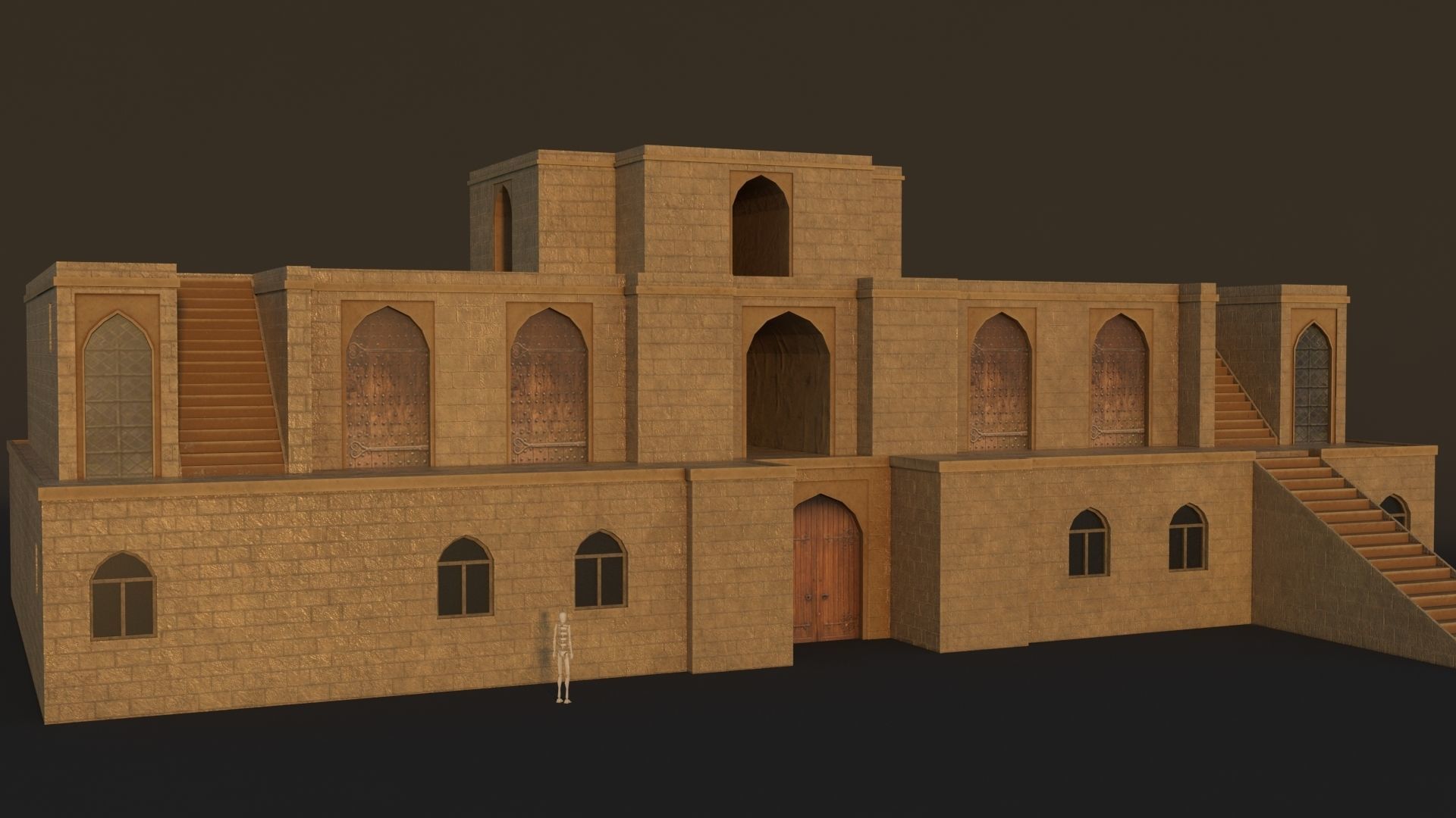 36 Mardin Old Houses Set Buildings 3D model Low-poly 3D model_53