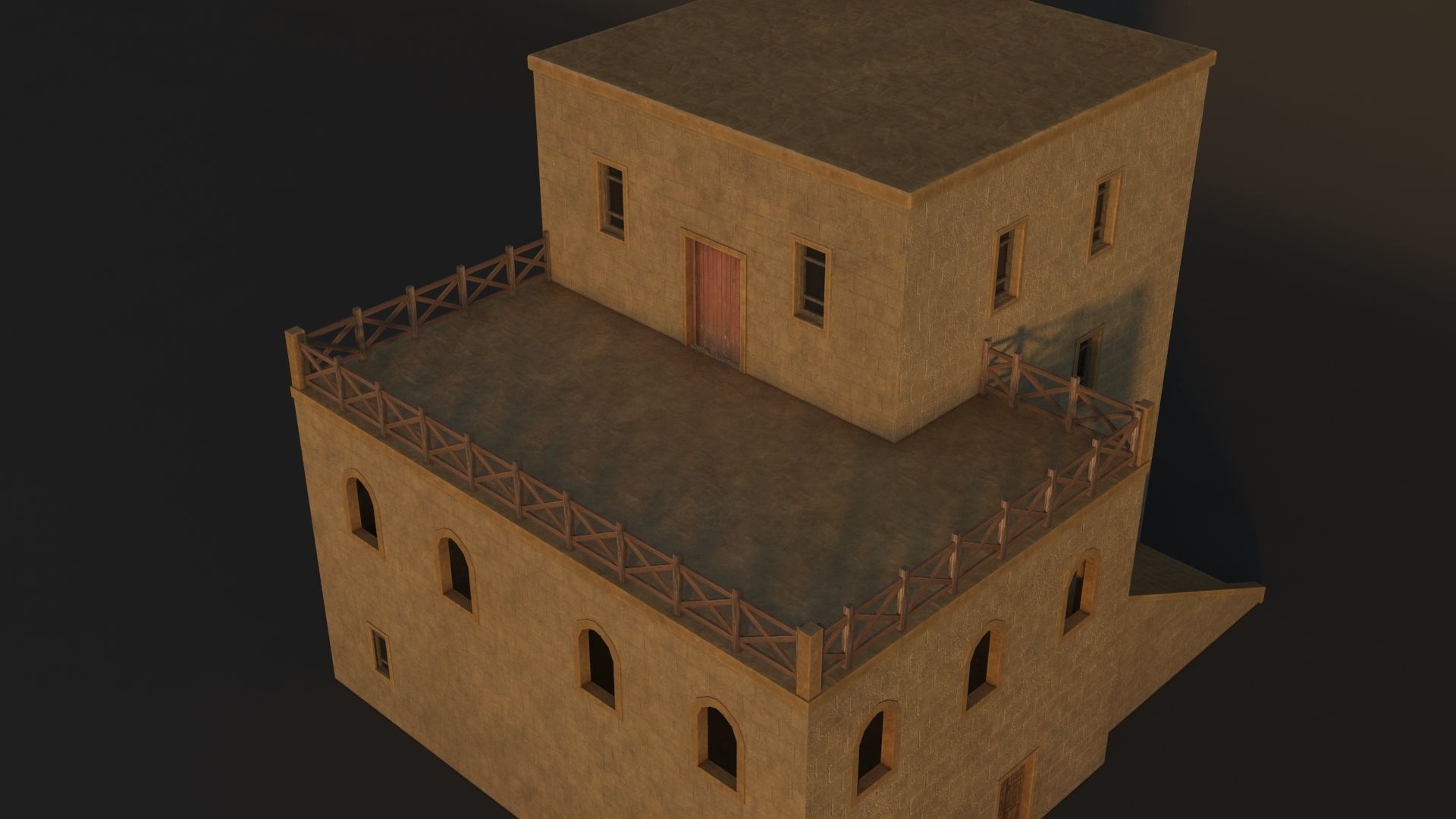 36 Mardin Old Houses Set Buildings 3D model Low-poly 3D model_81