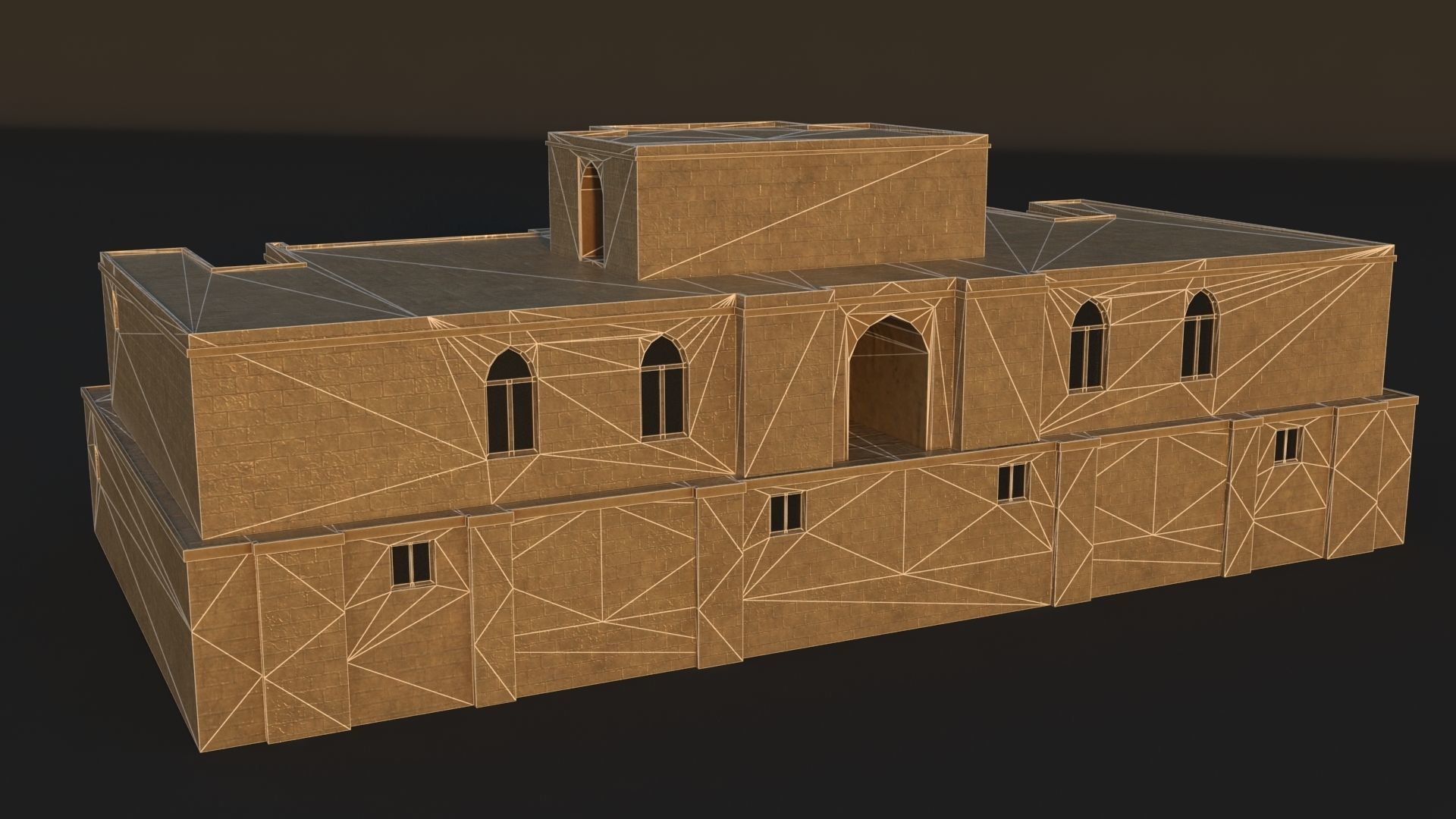 36 Mardin Old Houses Set Buildings 3D model Low-poly 3D model_56
