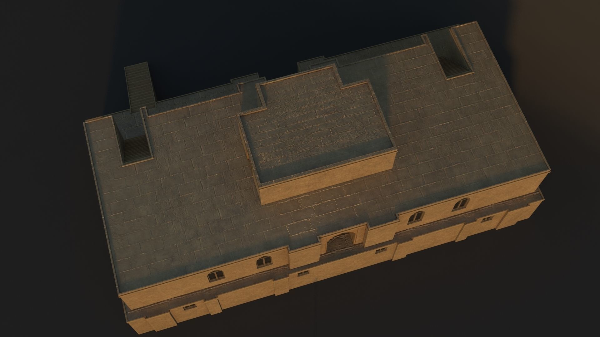 36 Mardin Old Houses Set Buildings 3D model Low-poly 3D model_54