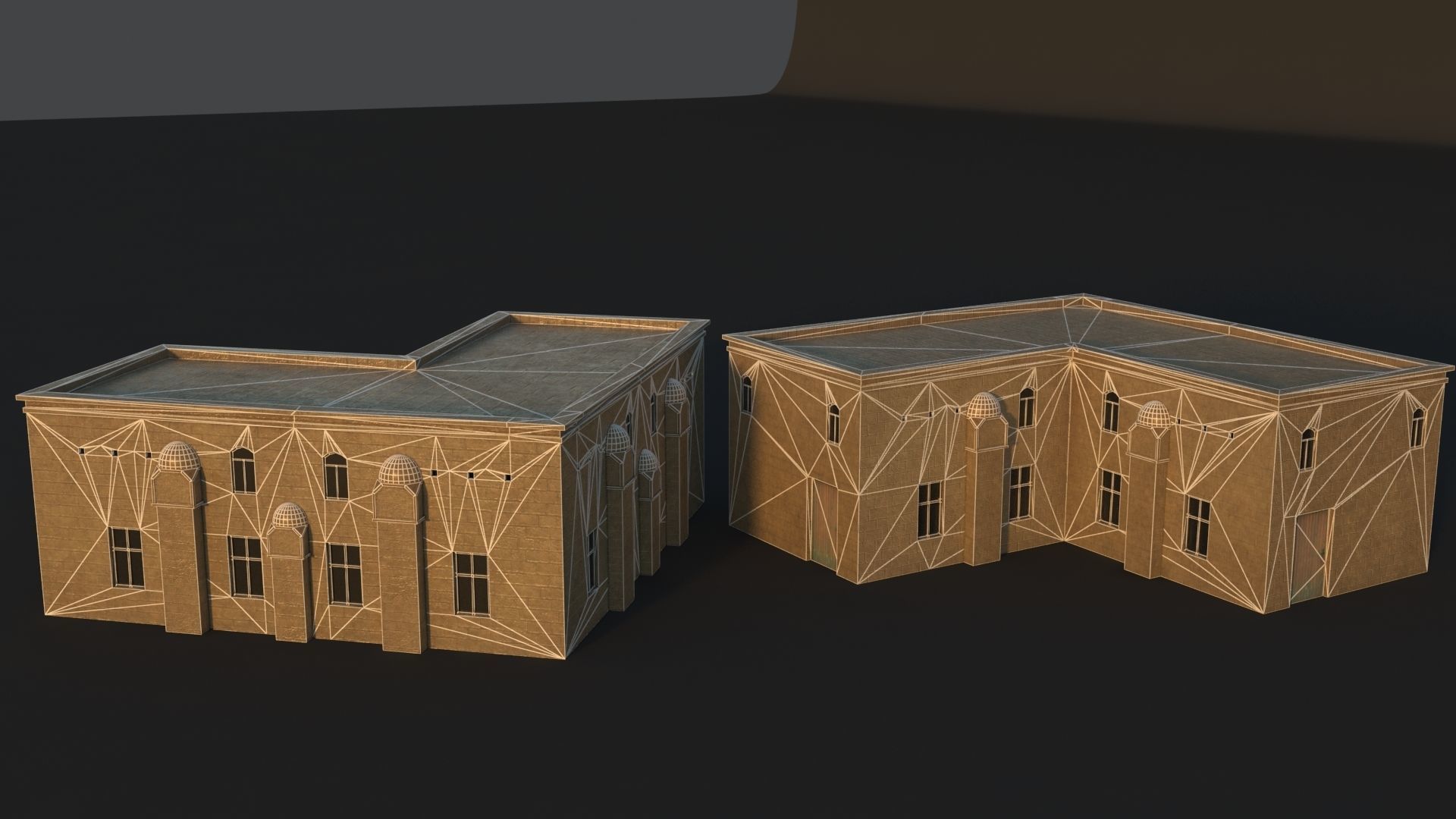 36 Mardin Old Houses Set Buildings 3D model Low-poly 3D model_36