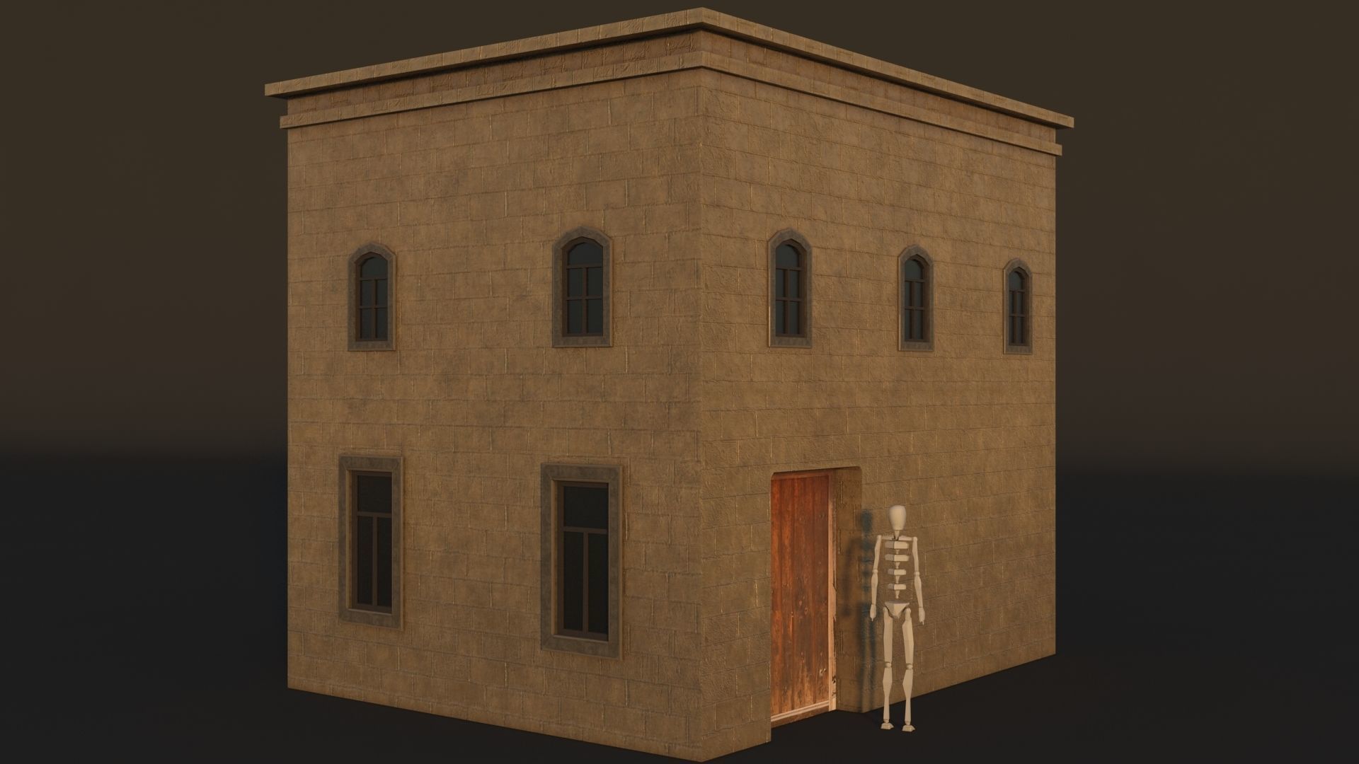 36 Mardin Old Houses Set Buildings 3D model Low-poly 3D model_21