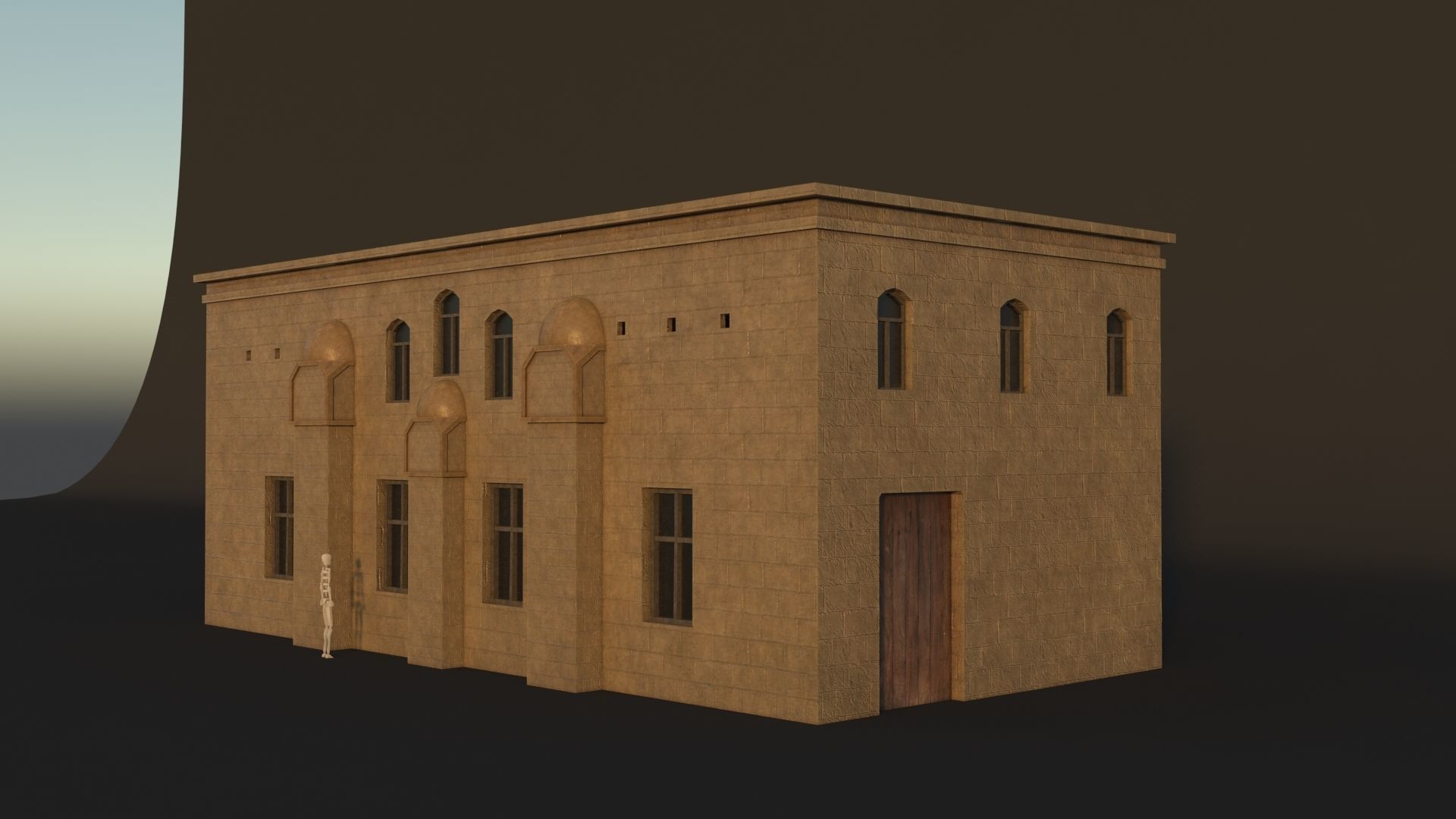 36 Mardin Old Houses Set Buildings 3D model Low-poly 3D model_32