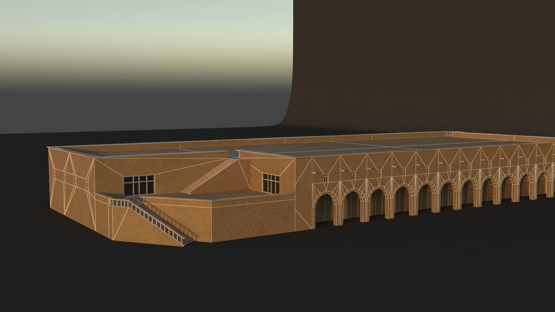 36 Mardin Old Houses Set Buildings 3D model Low-poly 3D model_143