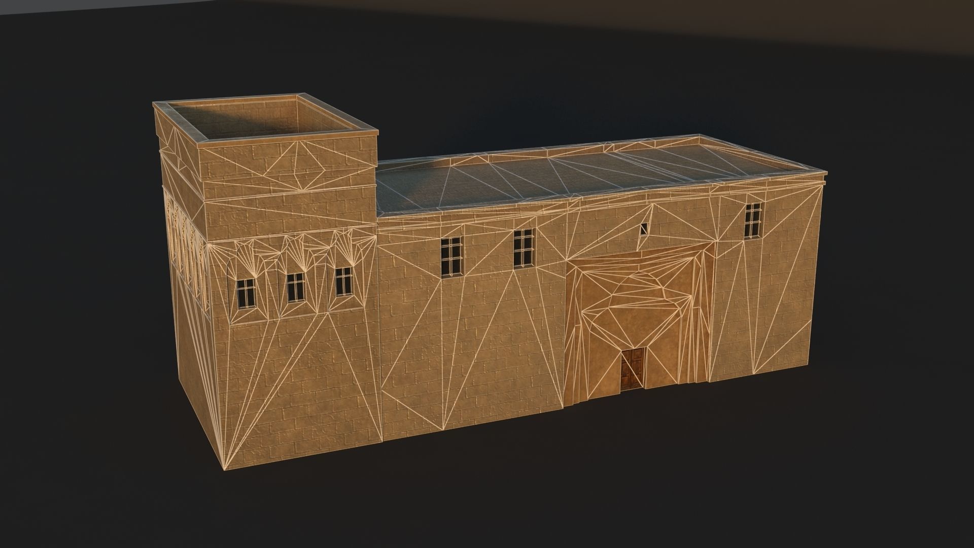 36 Mardin Old Houses Set Buildings 3D model Low-poly 3D model_66