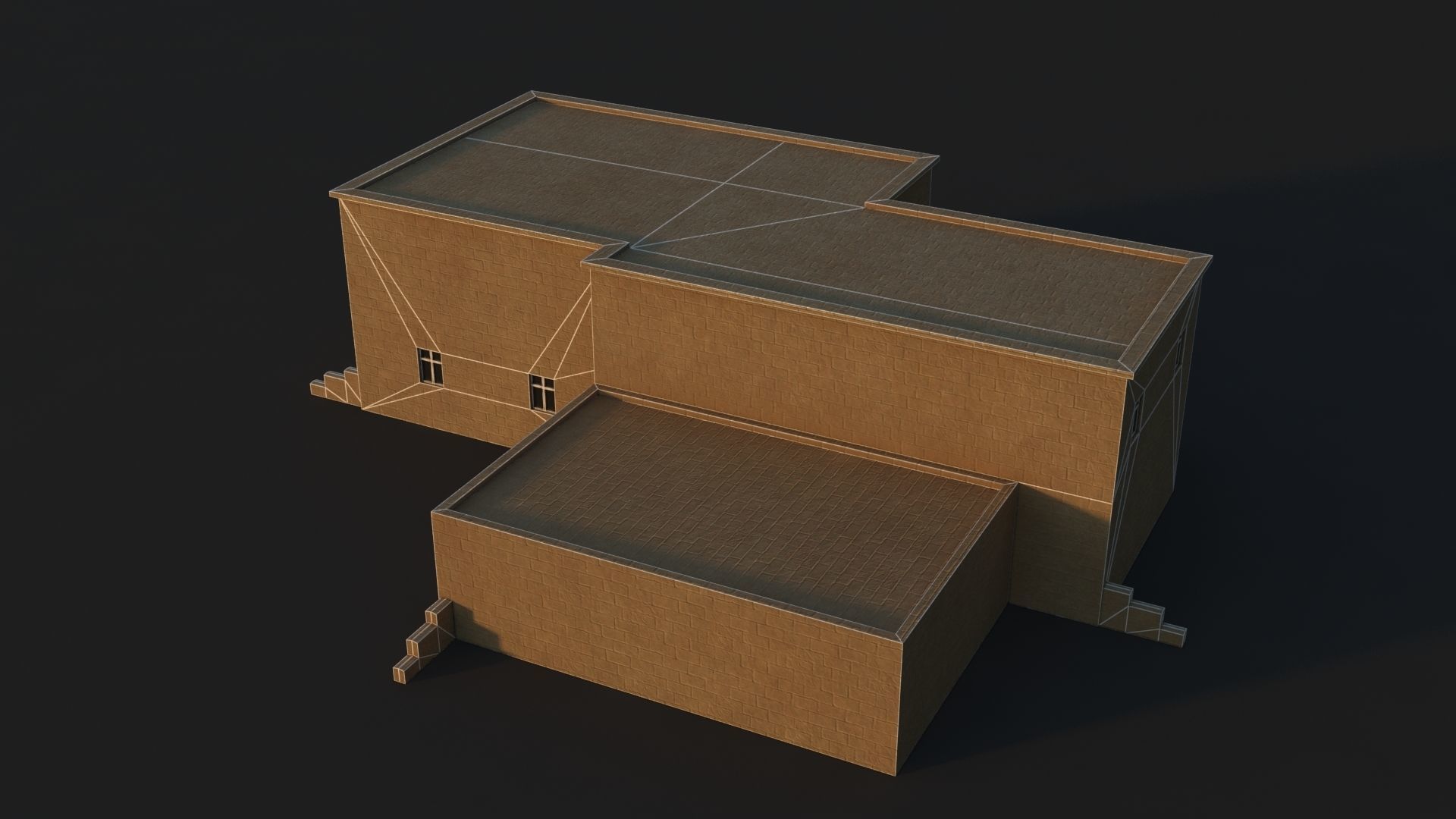 36 Mardin Old Houses Set Buildings 3D model Low-poly 3D model_122