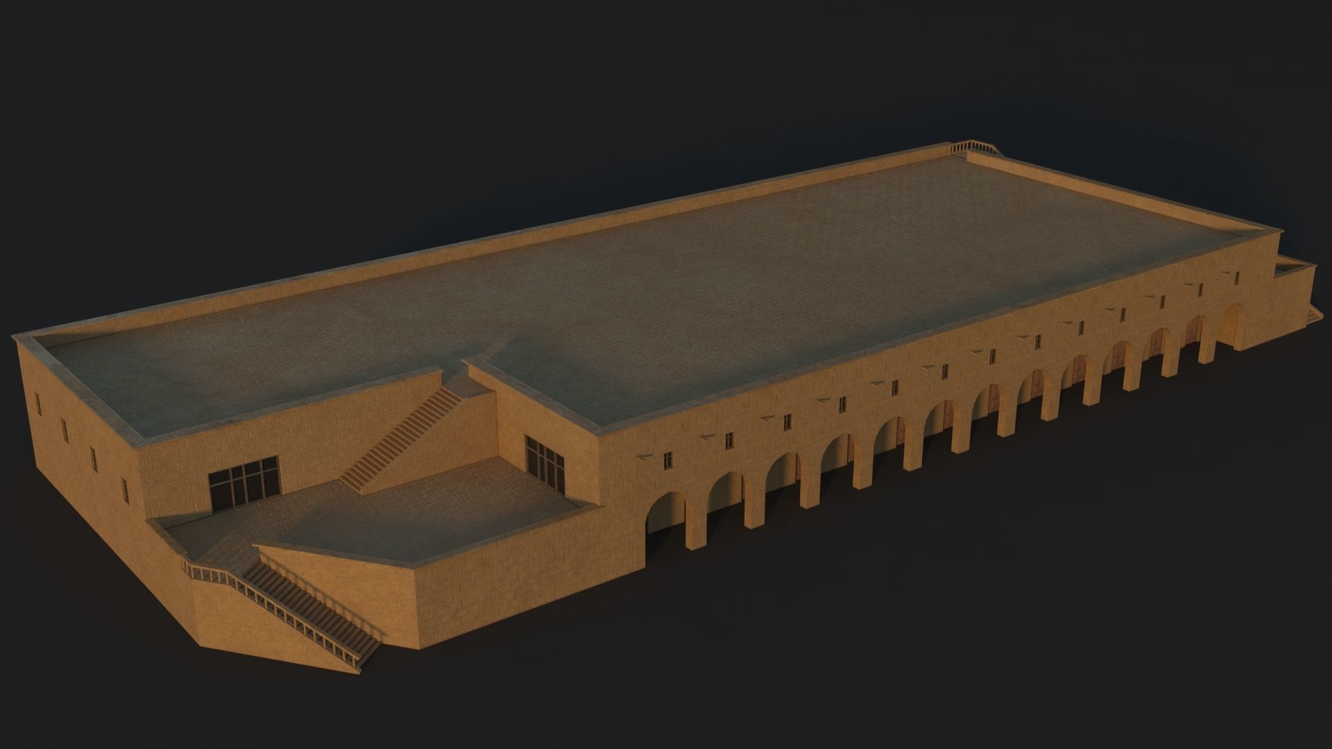 36 Mardin Old Houses Set Buildings 3D model Low-poly 3D model_144
