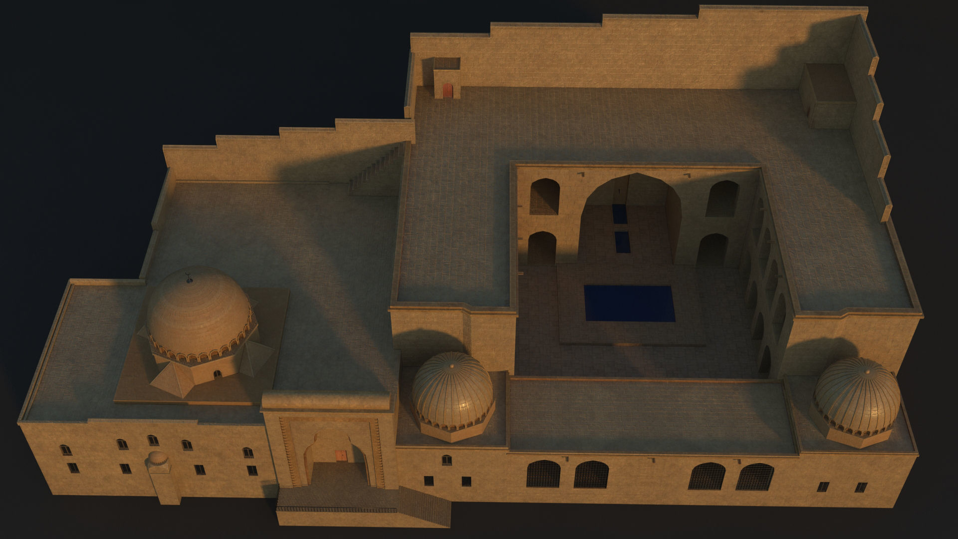 36 Mardin Old Houses Set Buildings 3D model Low-poly 3D model_110