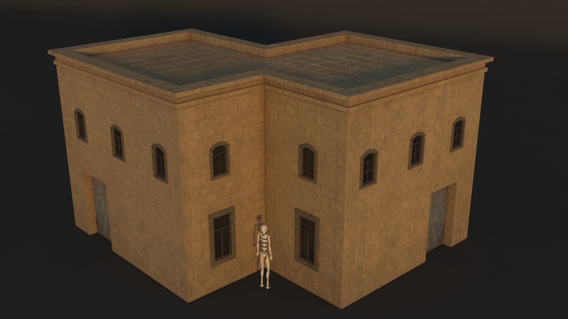 36 Mardin Old Houses Set Buildings 3D model Low-poly 3D model_15