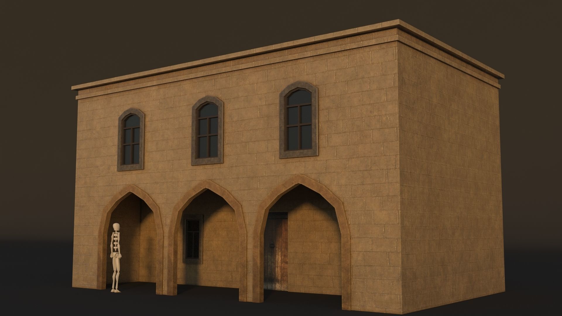 36 Mardin Old Houses Set Buildings 3D model Low-poly 3D model_27