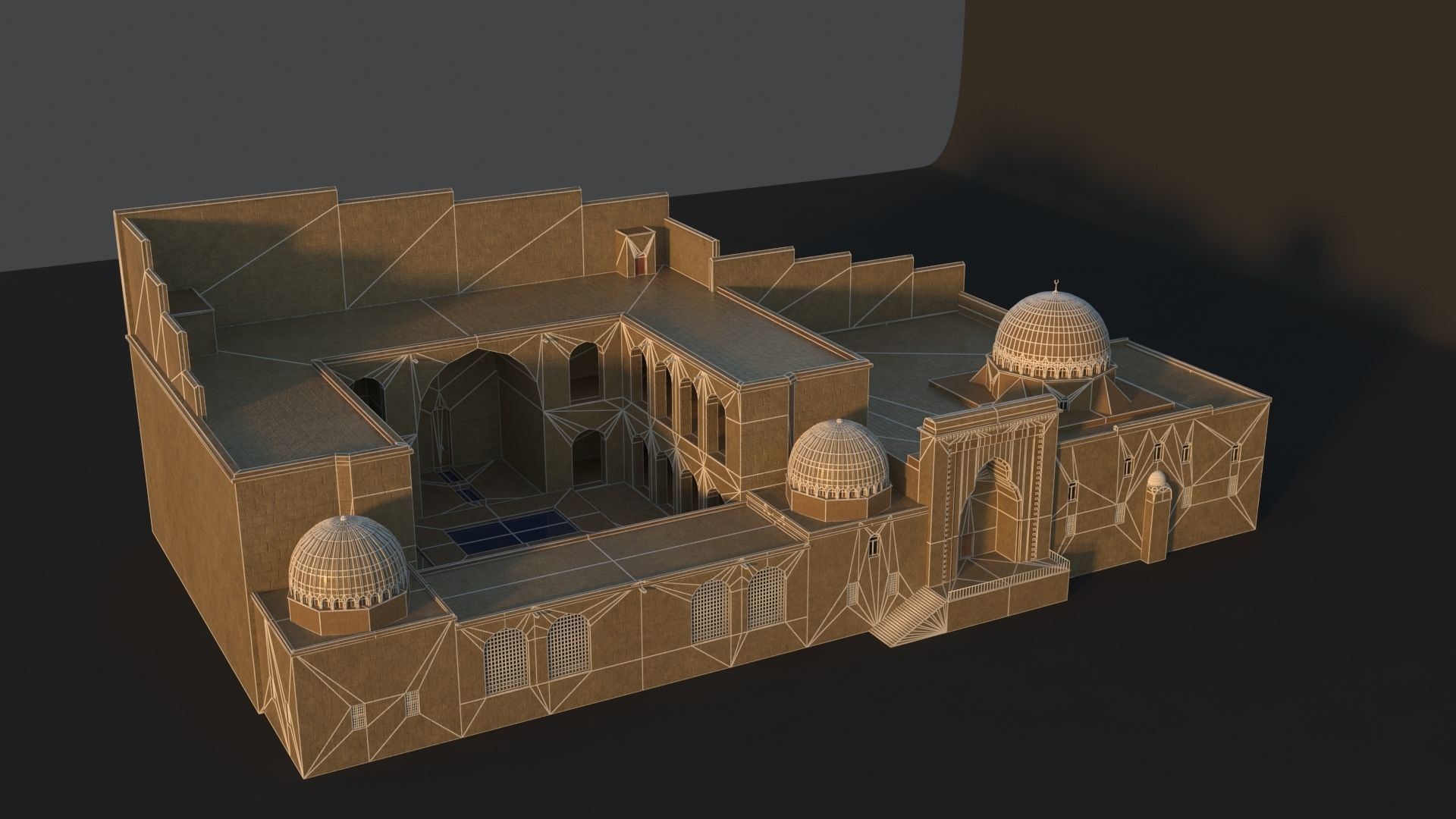 36 Mardin Old Houses Set Buildings 3D model Low-poly 3D model_108