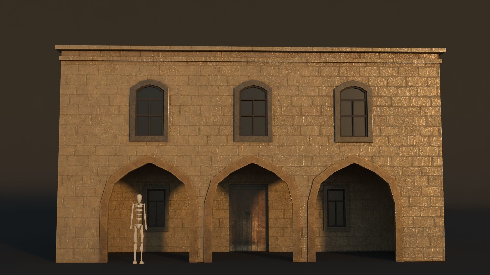 36 Mardin Old Houses Set Buildings 3D model Low-poly 3D model_26