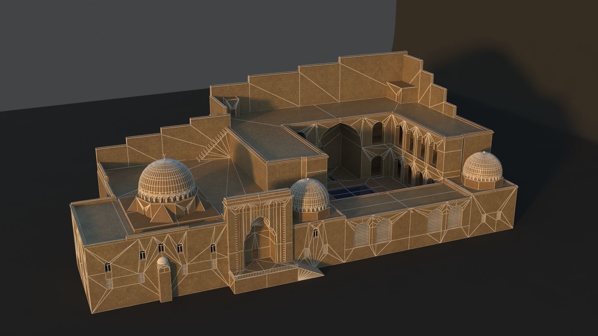 36 Mardin Old Houses Set Buildings 3D model Low-poly 3D model_111