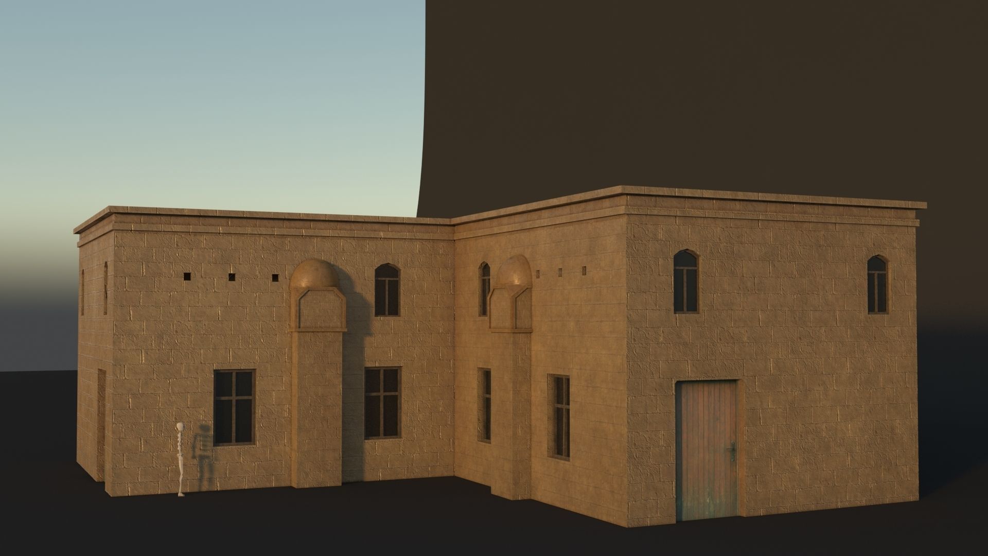 36 Mardin Old Houses Set Buildings 3D model Low-poly 3D model_38