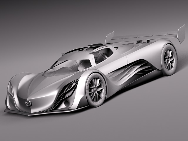 Mazda Furai Concept 2008 3D model_17