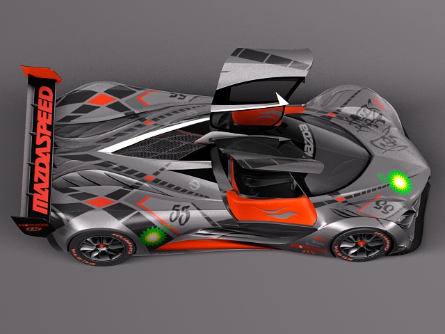 Mazda Furai Concept 2008 3D model_11