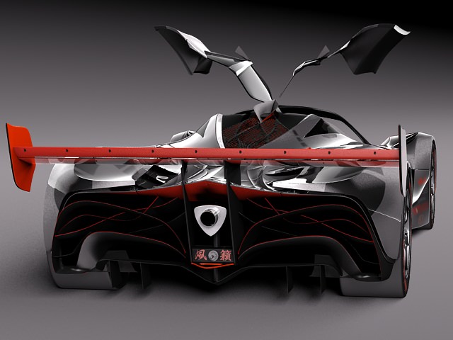 Mazda Furai Concept 2008 3D model_19