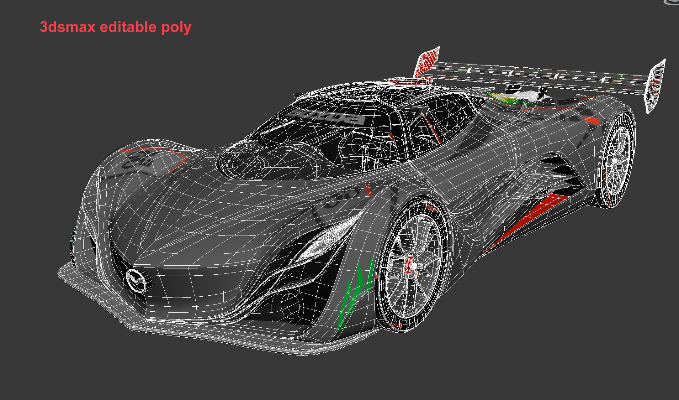 Mazda Furai Concept 2008 3D model_21