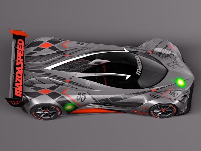 Mazda Furai Concept 2008 3D model_12