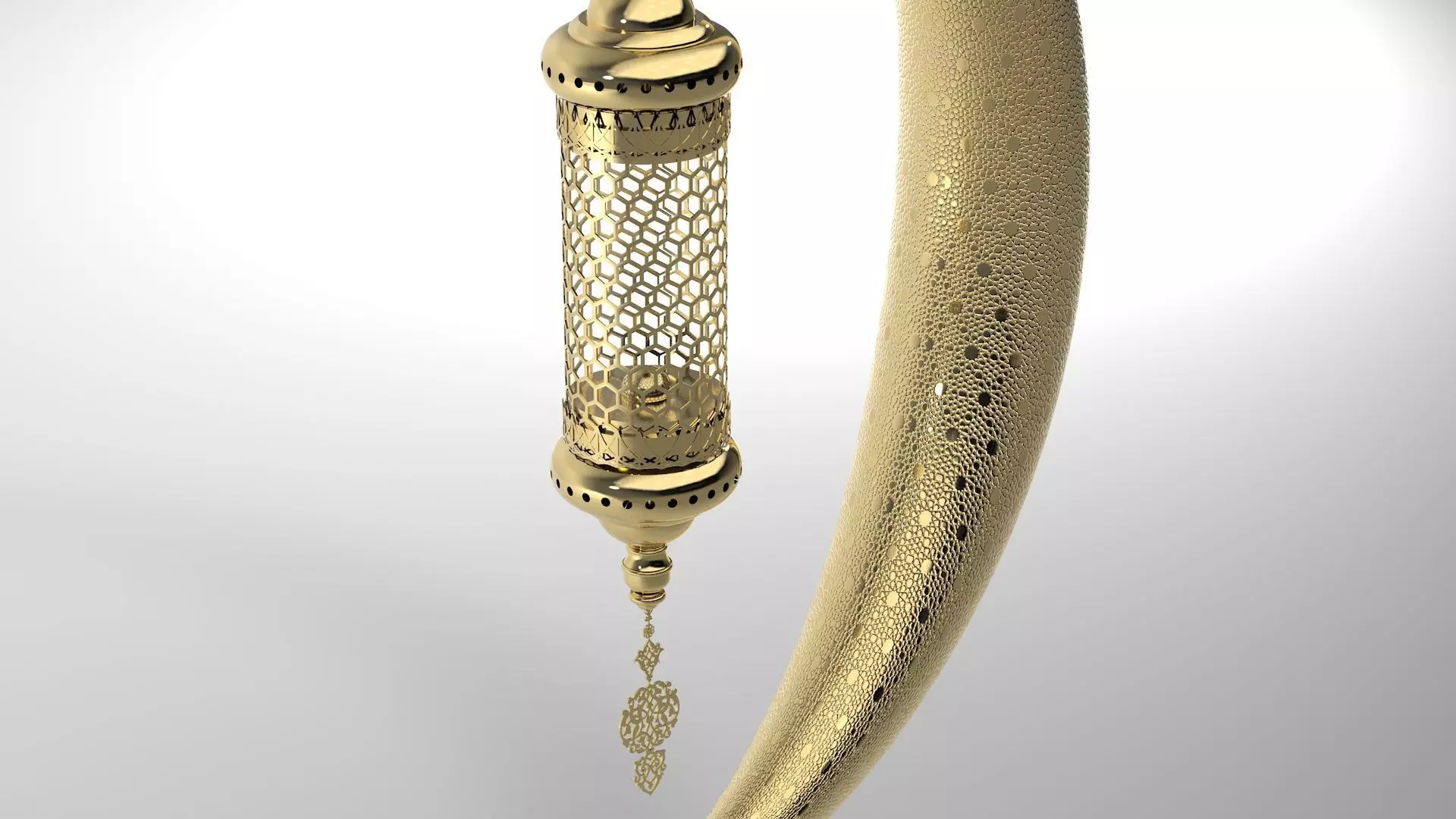 Ramadan Month Lantern 3D model_0