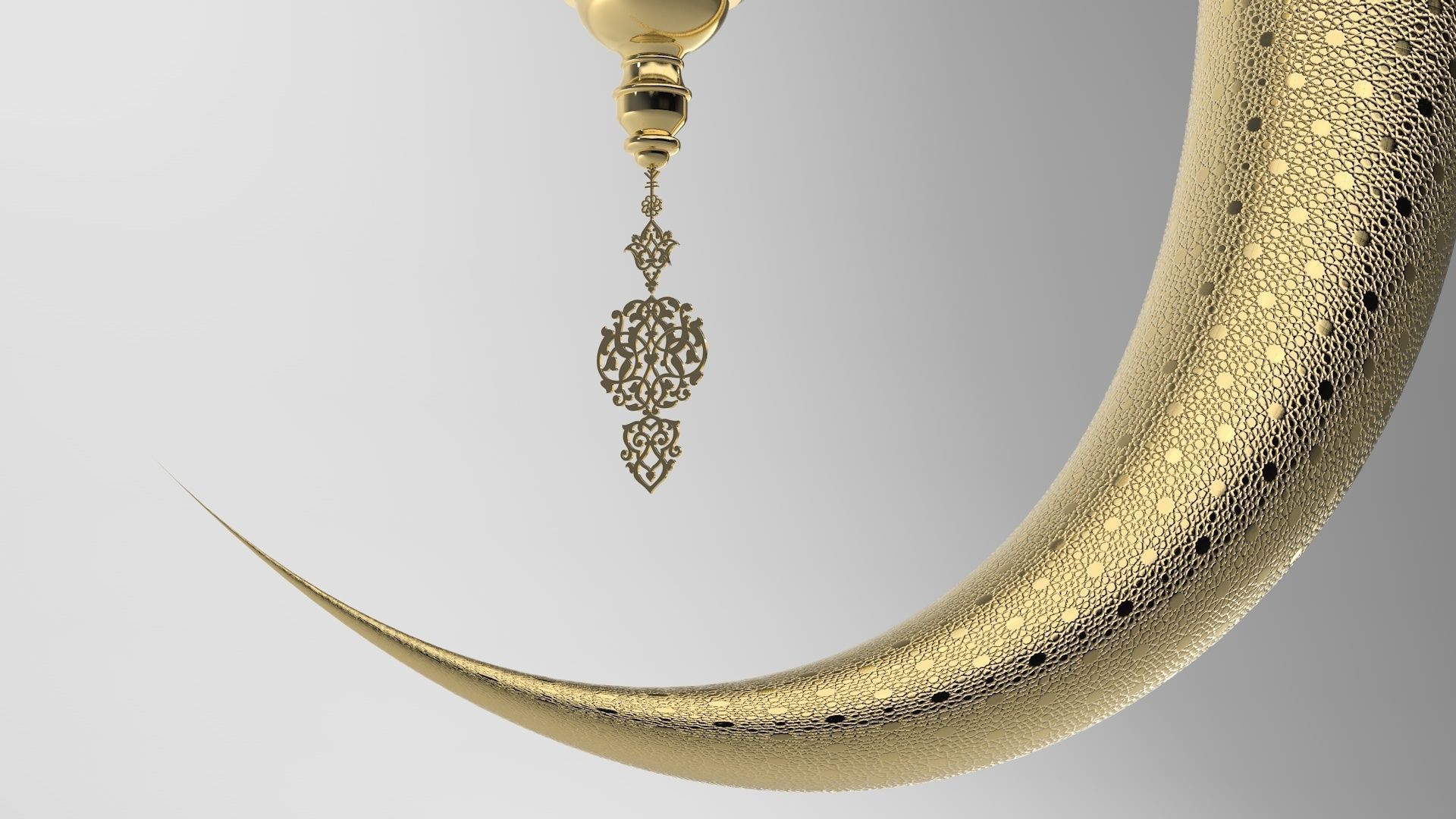 Ramadan Month Lantern 3D model_4