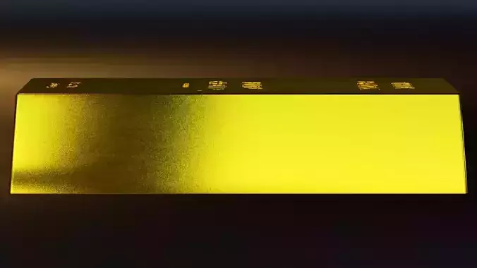 Gold Block 3D model