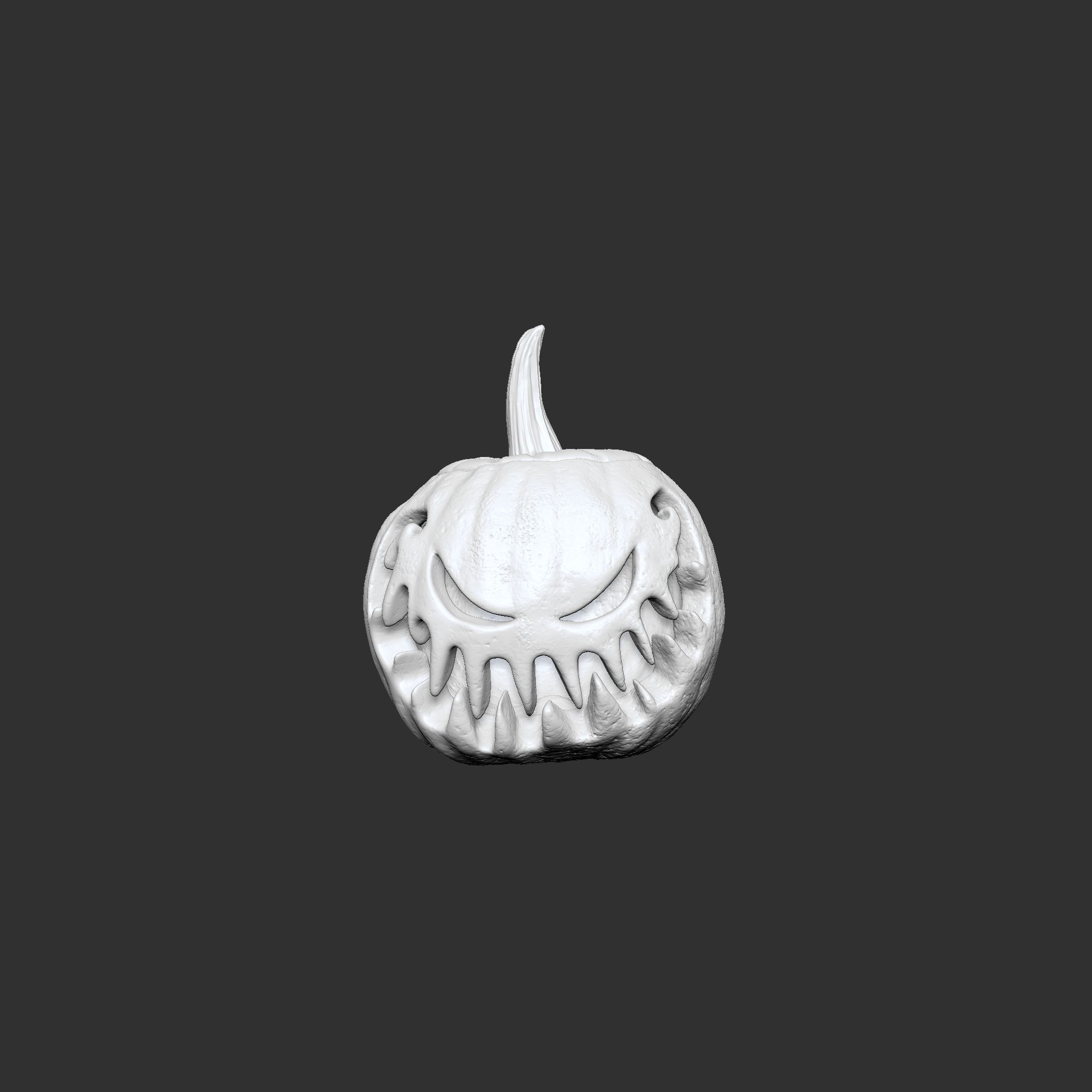 Jack-o-lantern Sinister Smile  3D print model_1