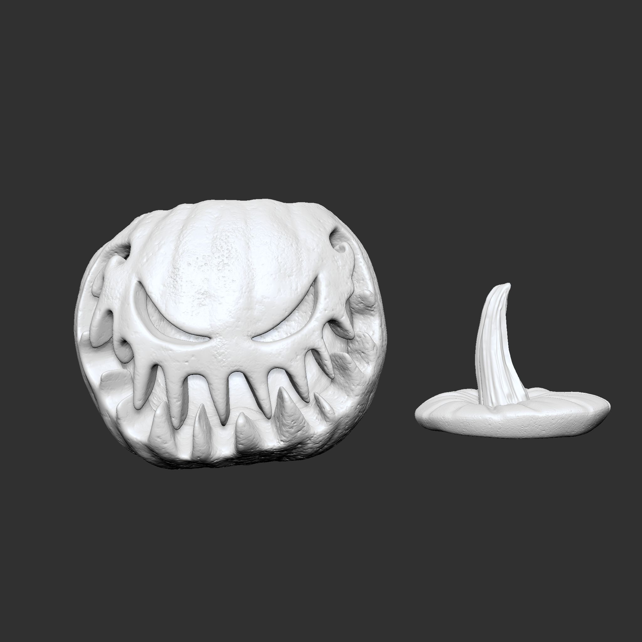 Jack-o-lantern Sinister Smile  3D print model_20
