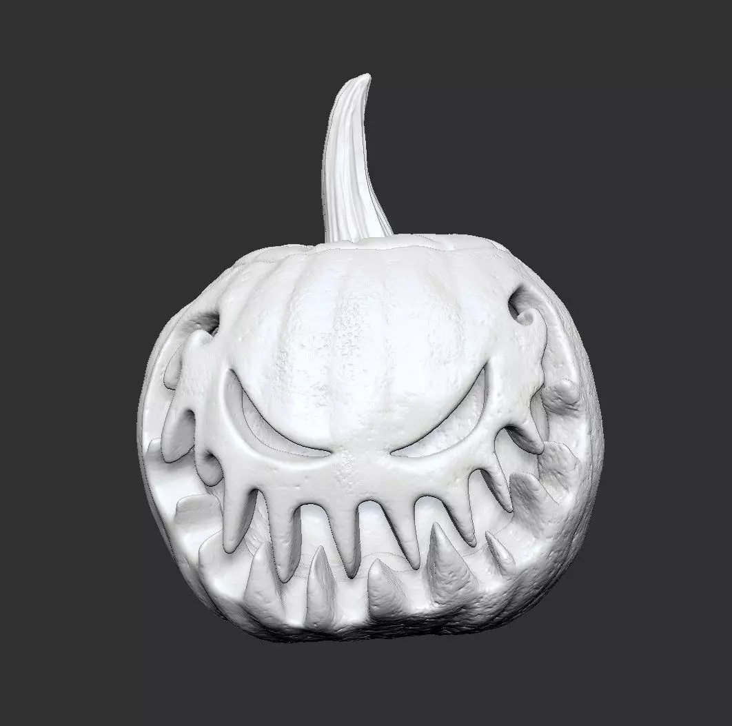 Jack-o-lantern Sinister Smile  3D print model_0