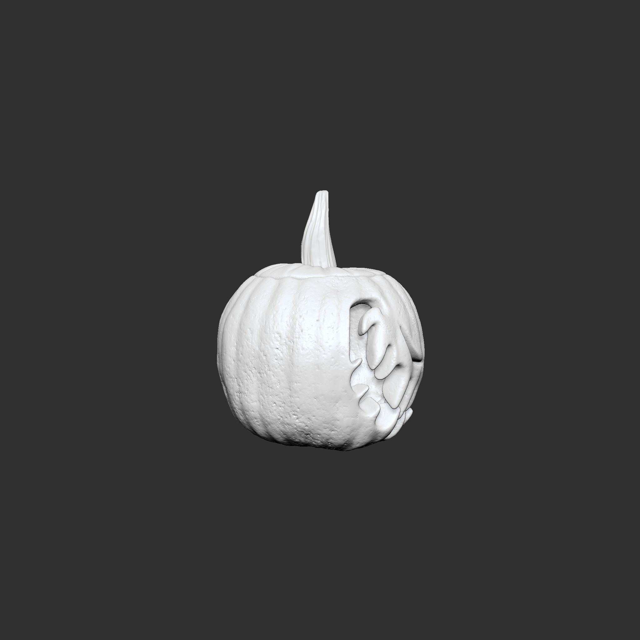 Jack-o-lantern Sinister Smile  3D print model_3