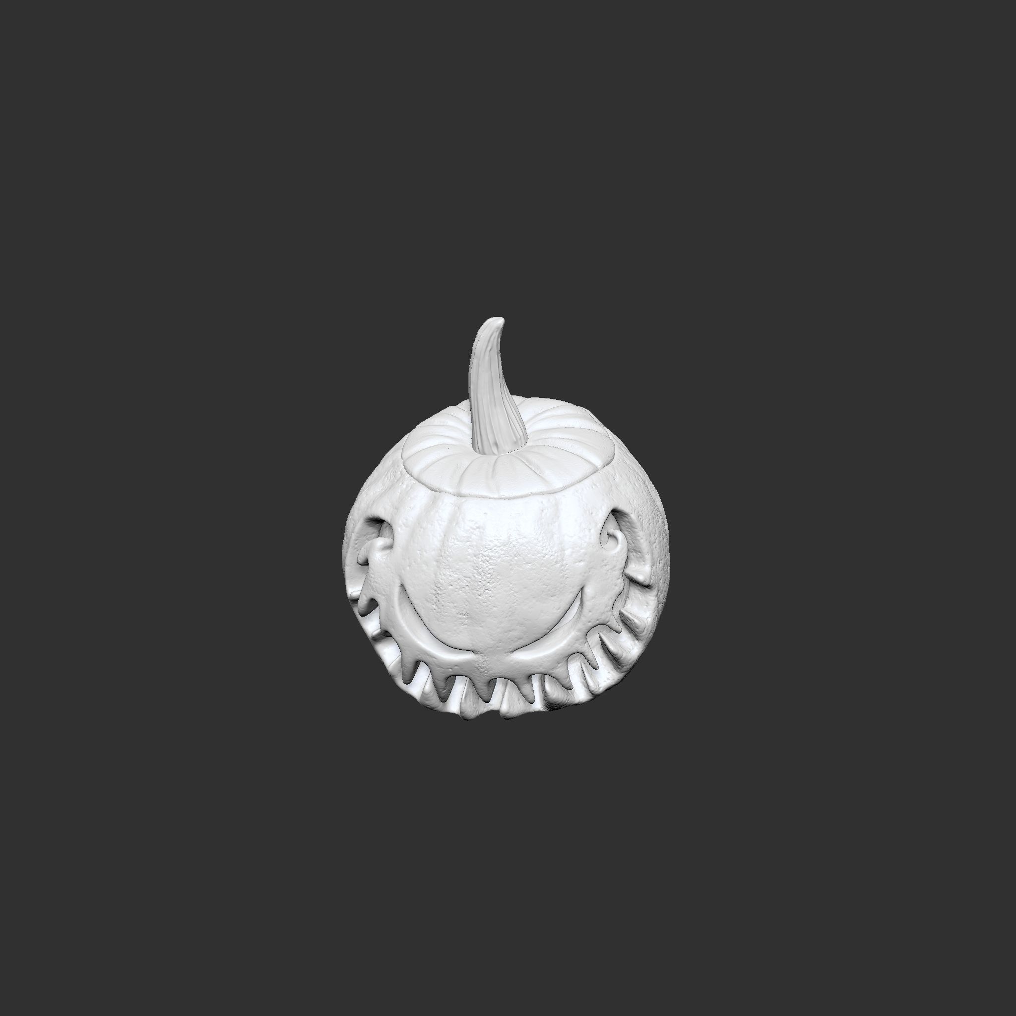 Jack-o-lantern Sinister Smile  3D print model_8