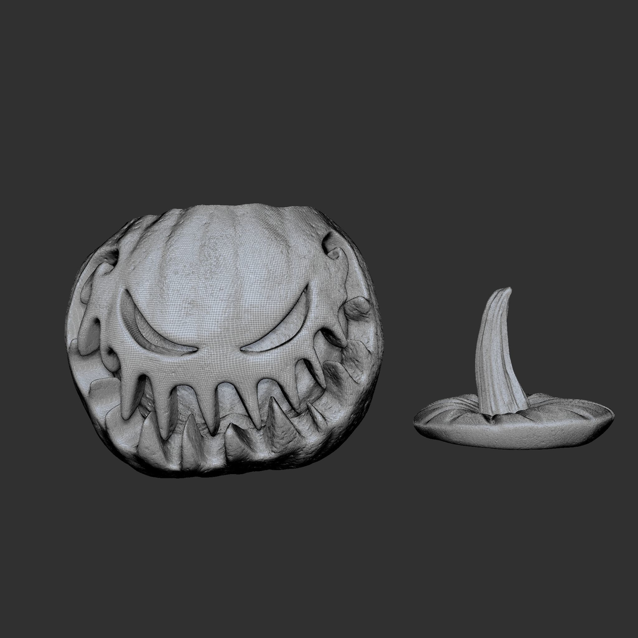 Jack-o-lantern Sinister Smile  3D print model_31