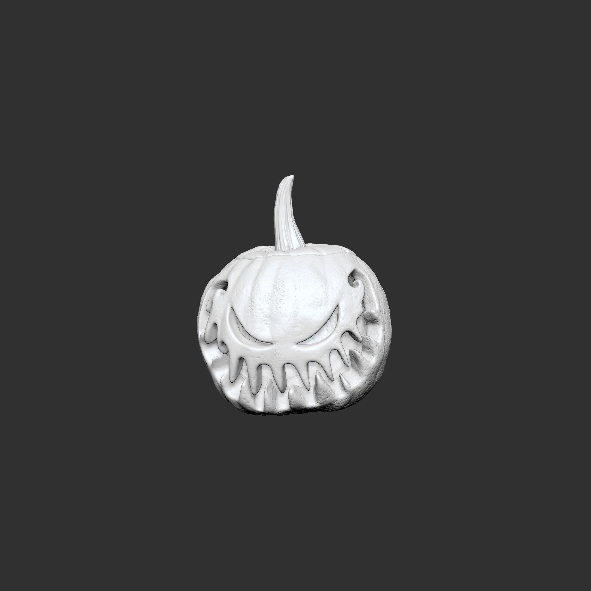 Jack-o-lantern Sinister Smile  3D print model_6