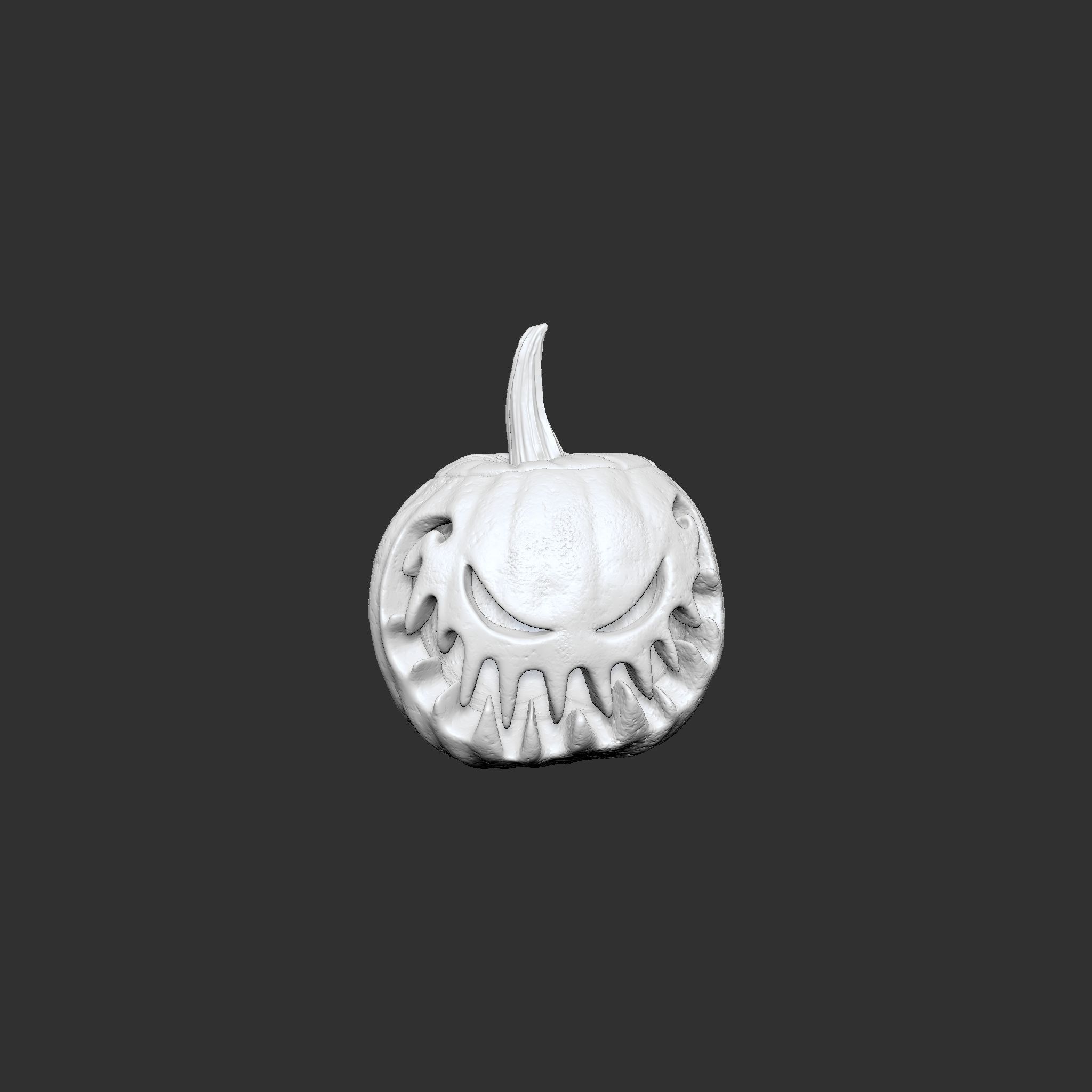 Jack-o-lantern Sinister Smile  3D print model_5