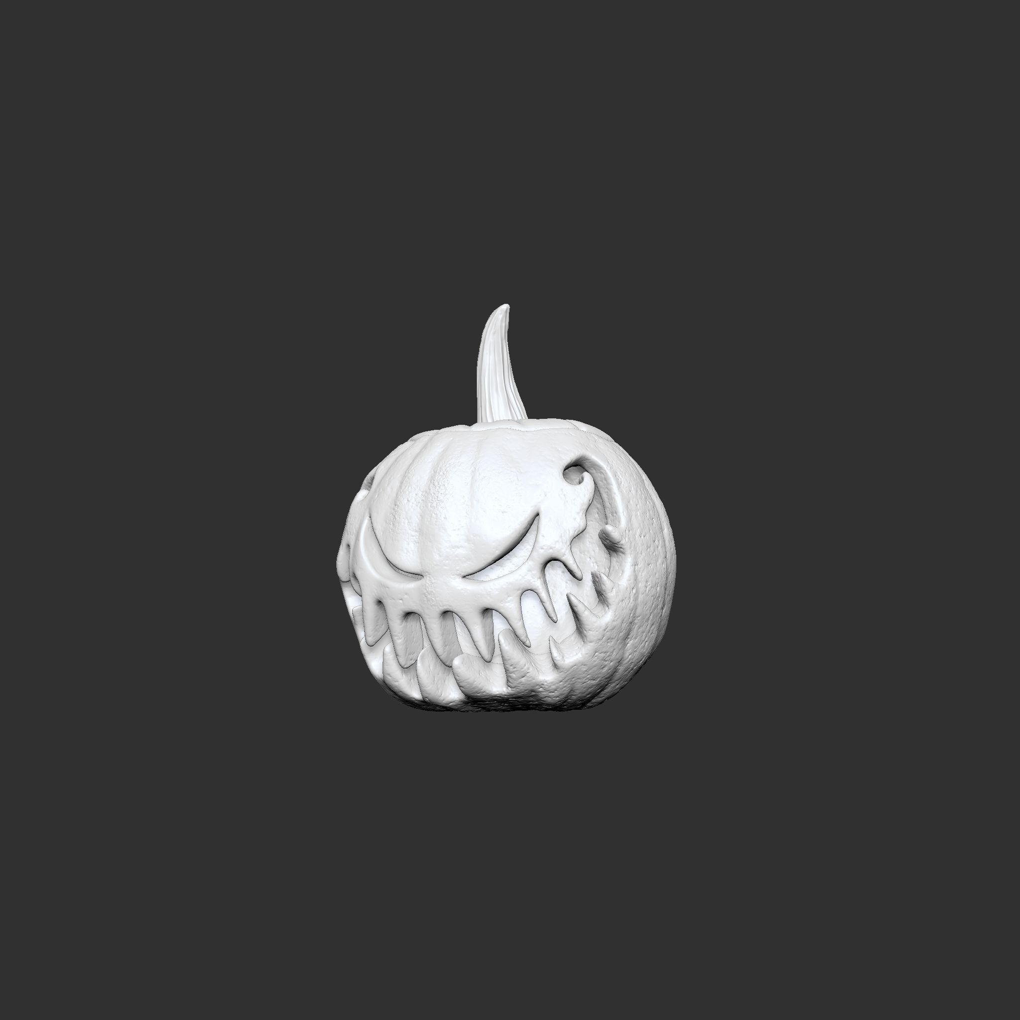 Jack-o-lantern Sinister Smile  3D print model_12