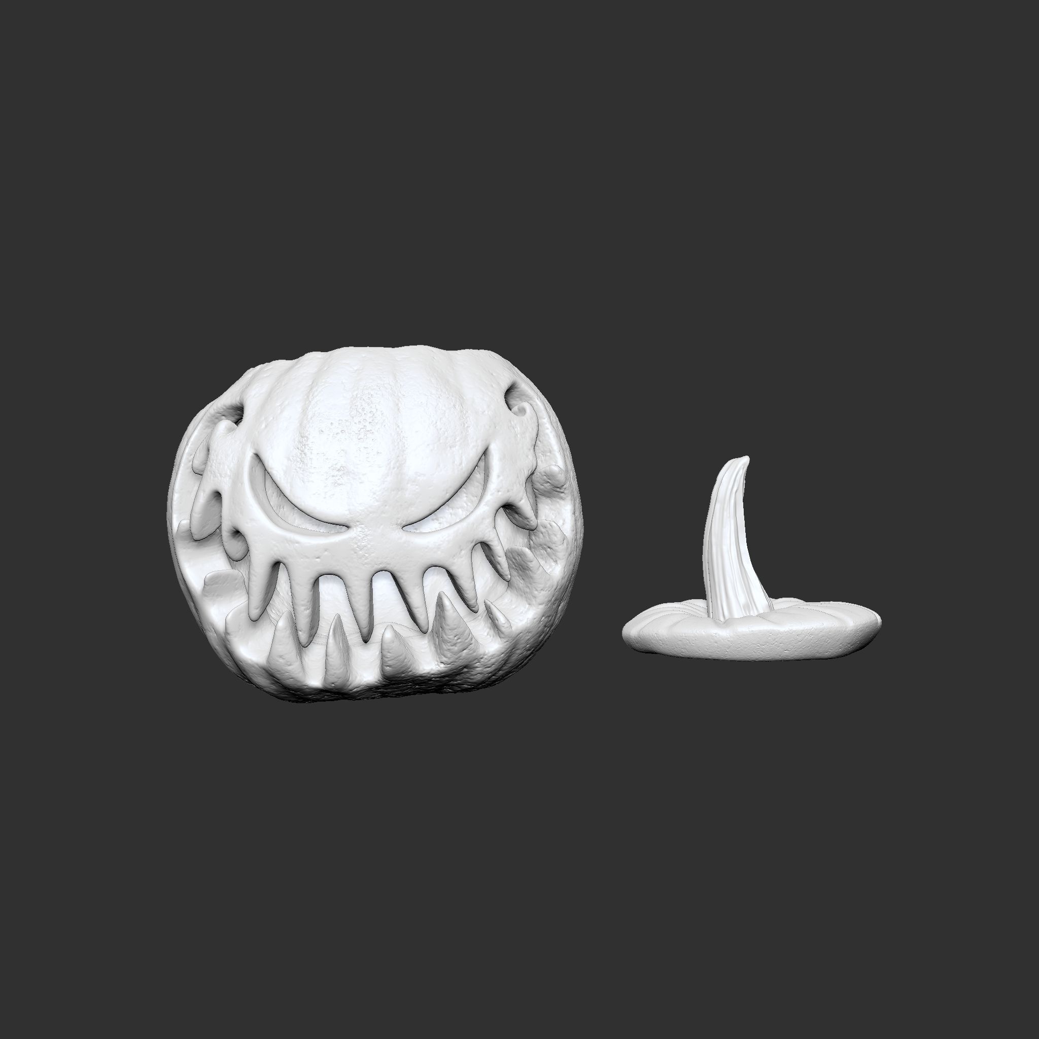 Jack-o-lantern Sinister Smile  3D print model_21