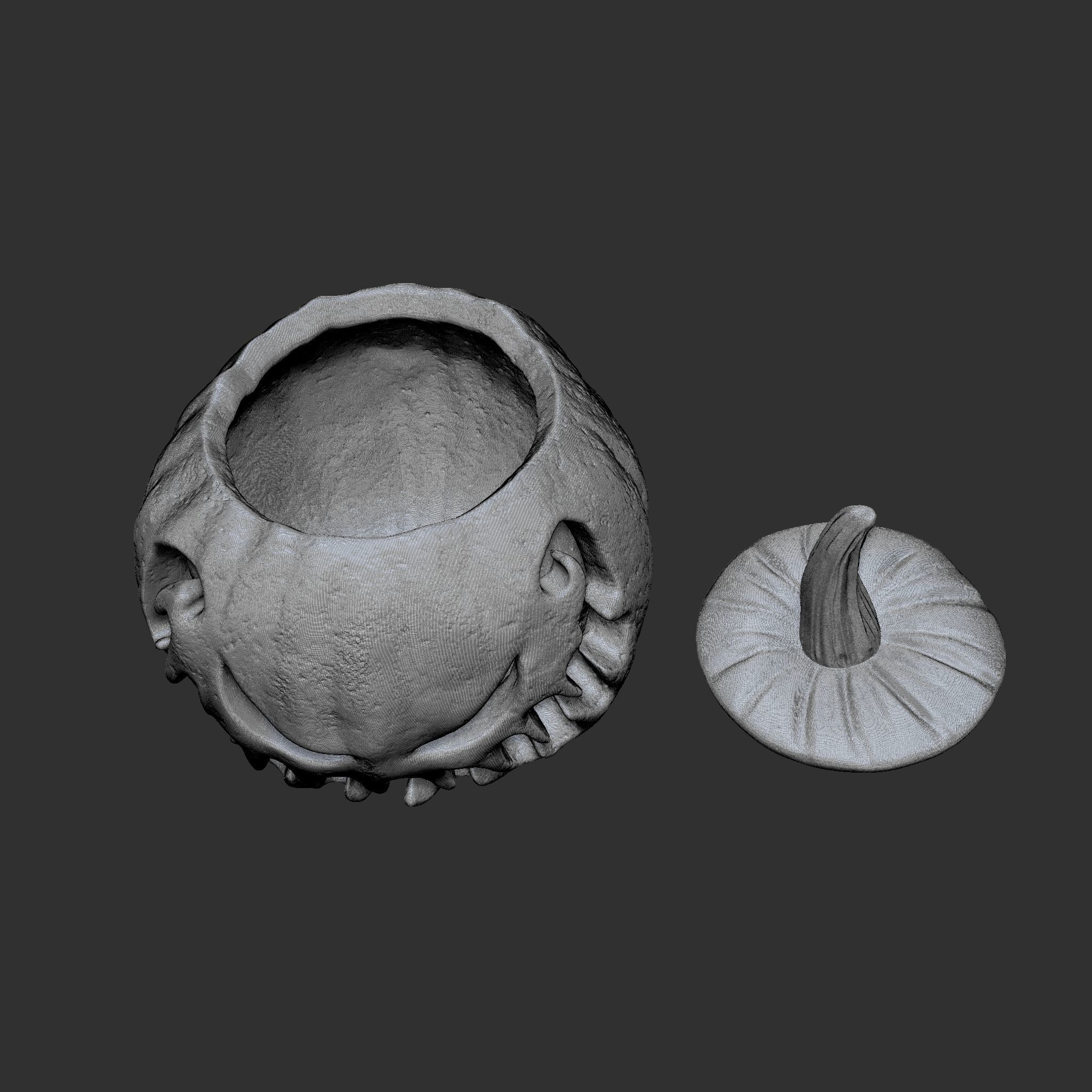 Jack-o-lantern Sinister Smile  3D print model_32