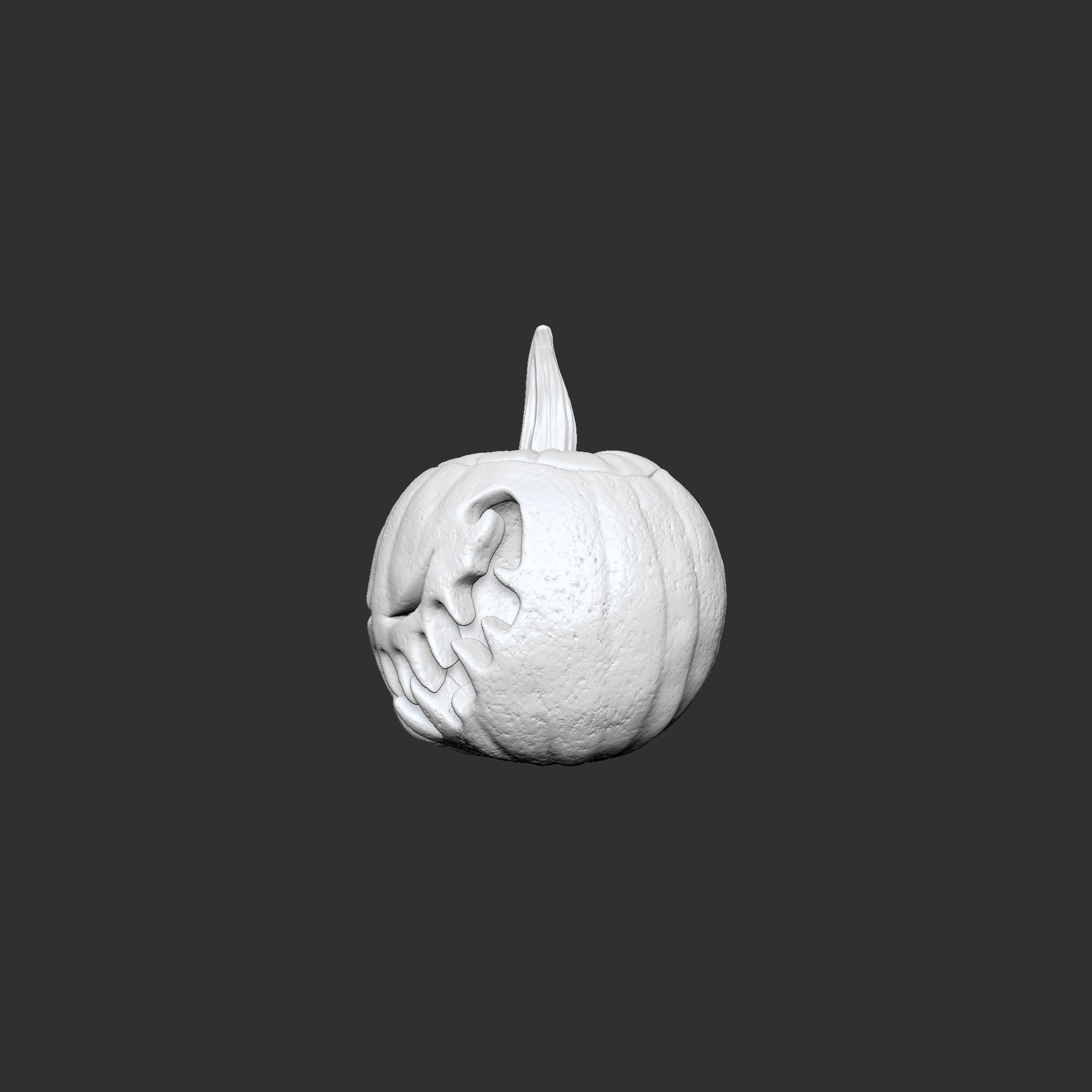 Jack-o-lantern Sinister Smile  3D print model_25