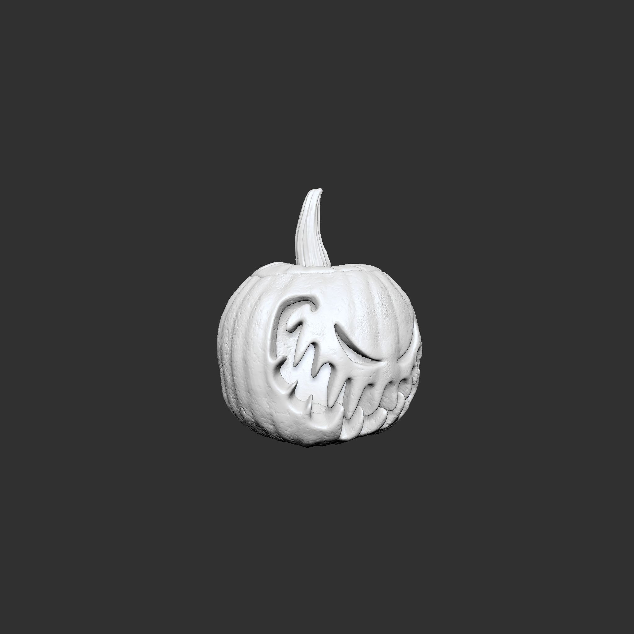 Jack-o-lantern Sinister Smile  3D print model_4