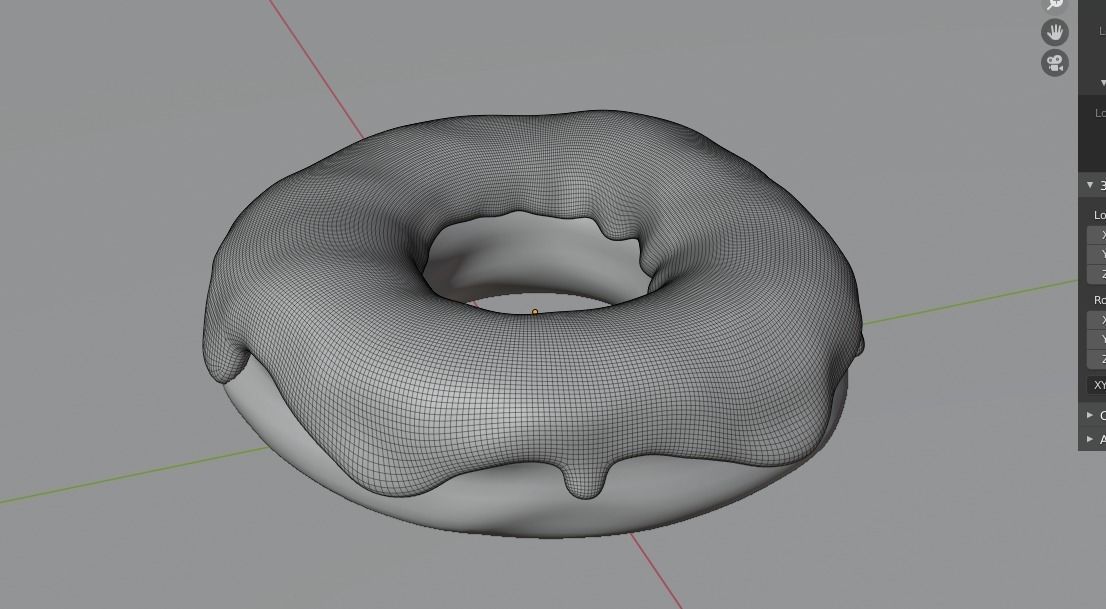 Donut 3D model_4