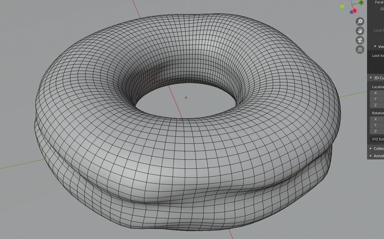Donut 3D model_1