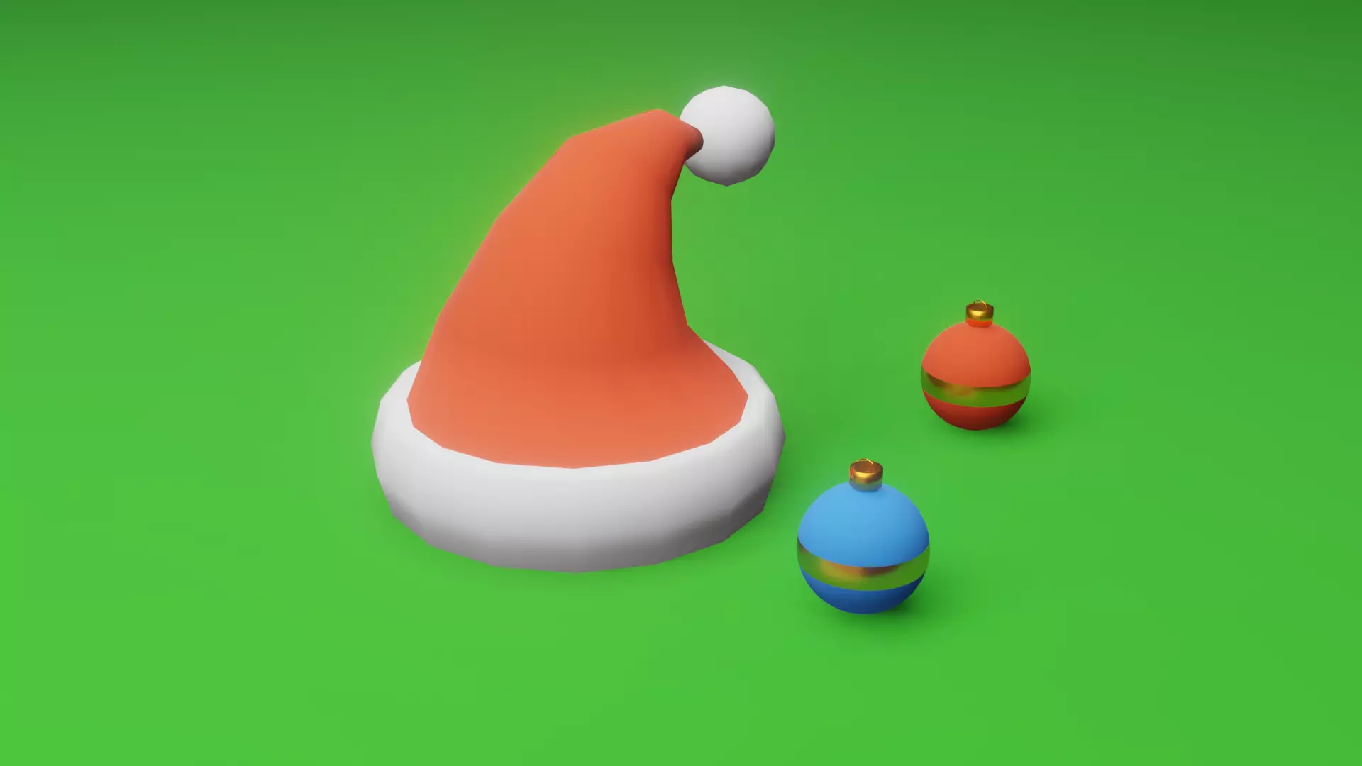 Santa hat 3D model_0