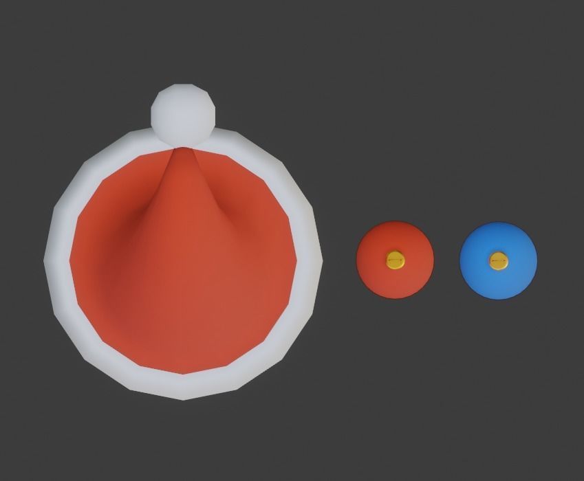 Santa hat 3D model_8