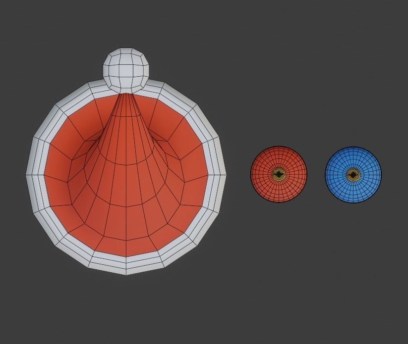 Santa hat 3D model_9