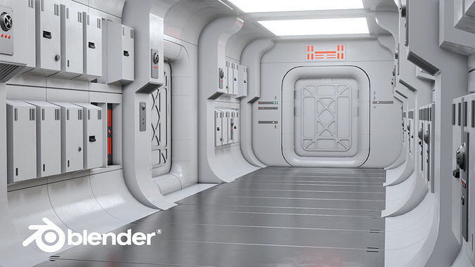 Star Wars  Tantive IV interior Blender Free 3D model