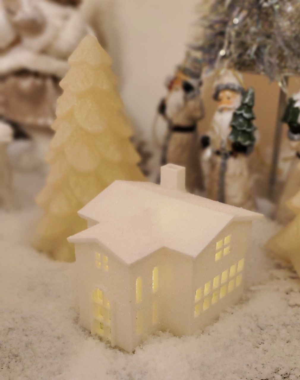 Christmas Light House 3D model_3