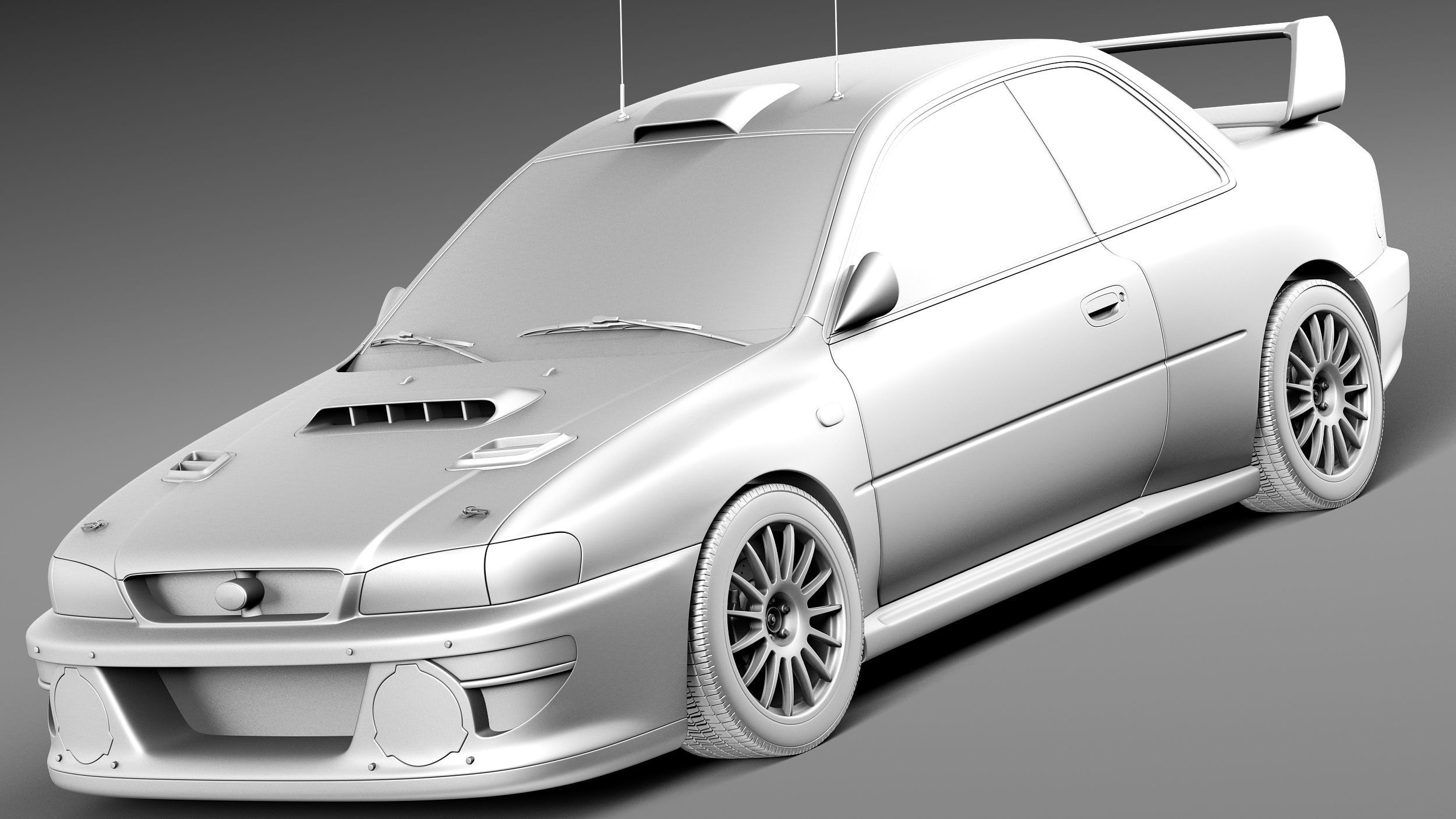Subaru Impreza STi 22b WRC 1993-2000 3D model_8