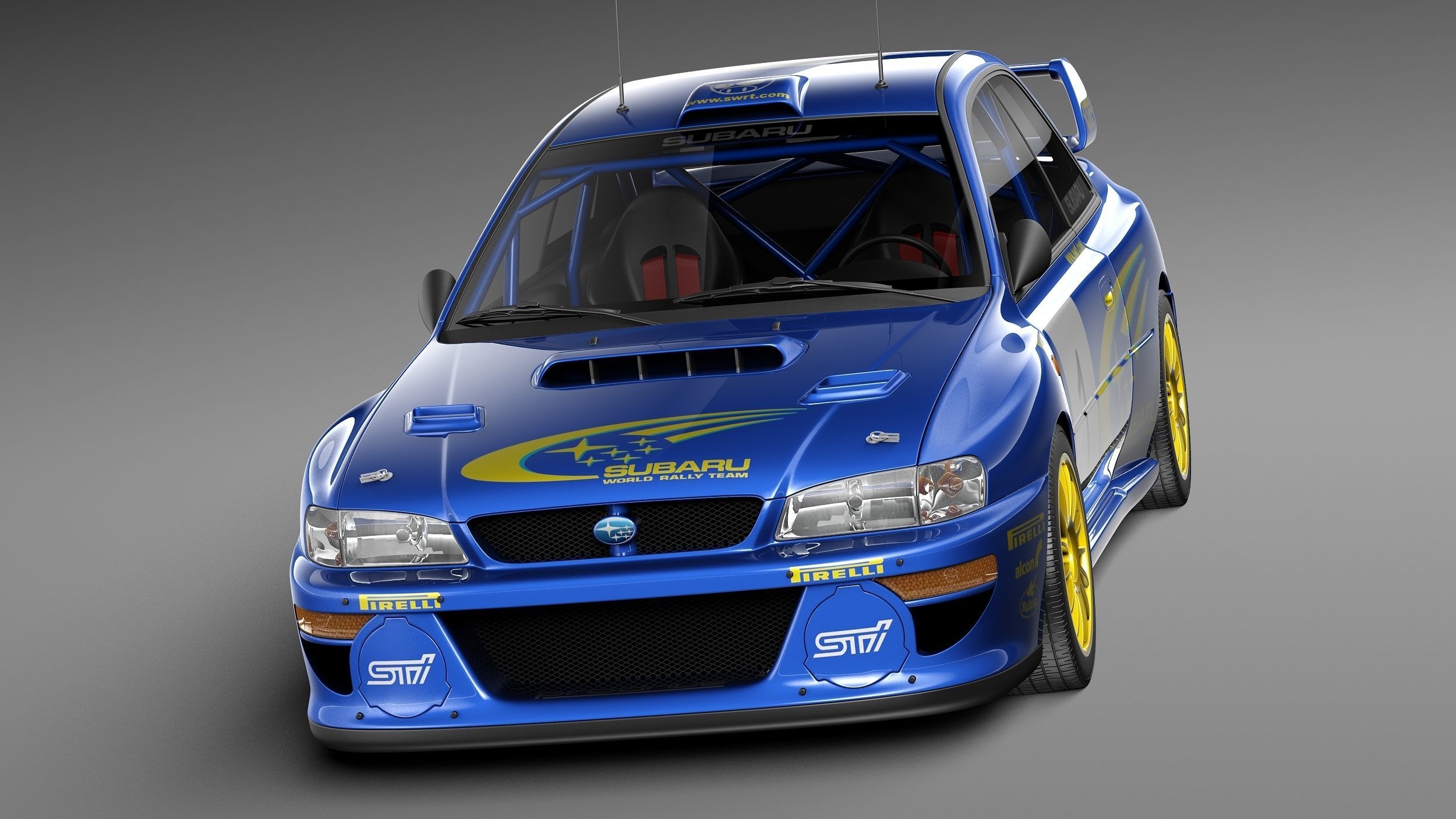 Subaru Impreza STi 22b WRC 1993-2000 3D model_1